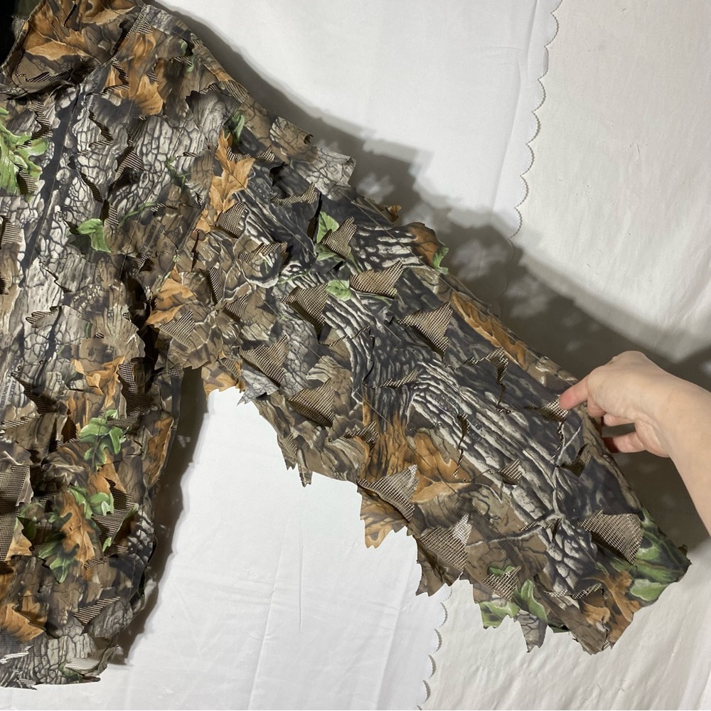 Green Trail Hard Woods Camouflage Leafy Suit Gillie Suit Camo Suit L/XL - Picture 14 of 16